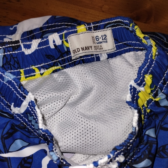 ✴️Boys 6-18 Months Lines Swim Trunks Bundle with Mickey Mouse & Dinosaurs - Picture 6 of 7